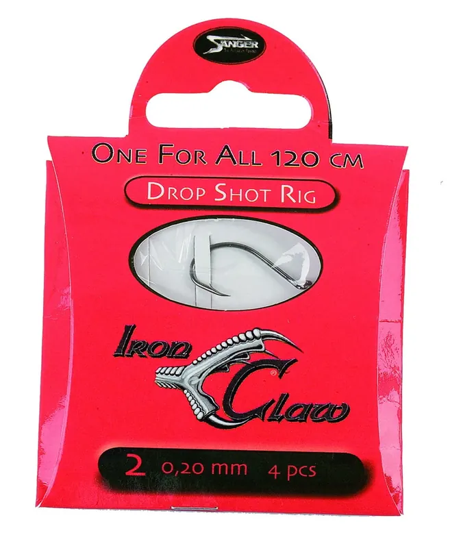Iron Claw - One for All - Drop Shot Rig - 120cm Größe 2 4 Stück Sezónní Sleva