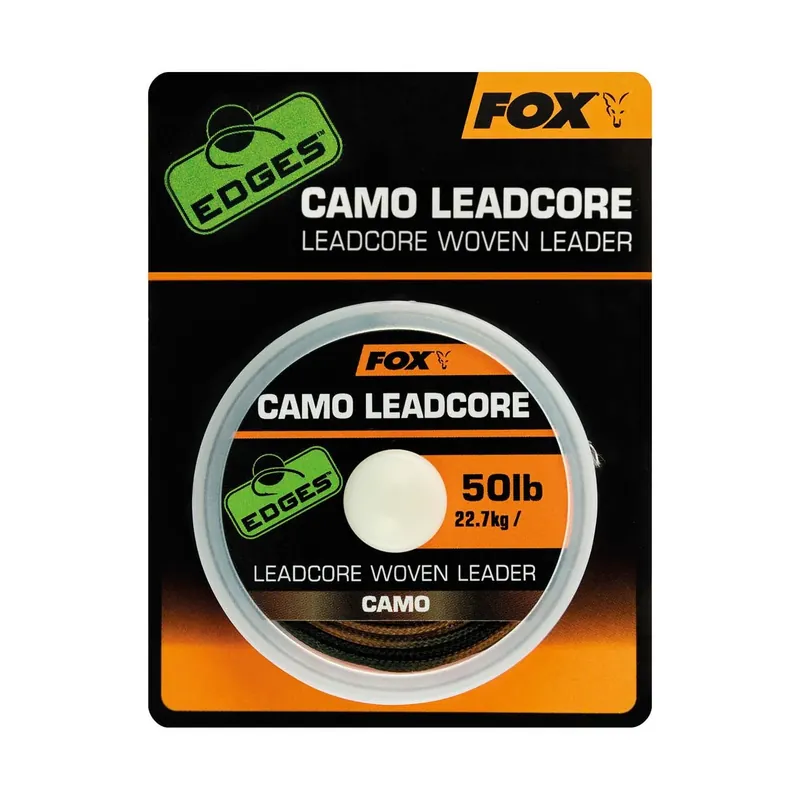 Nejlepší Cena Fox Edges Camo Leadcore Woven Leader 50lb-25m