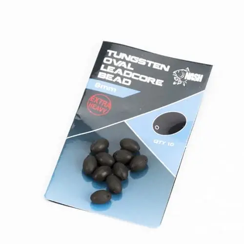 Nash Tungsten Oval Leadcore Bead 8mm Sleva