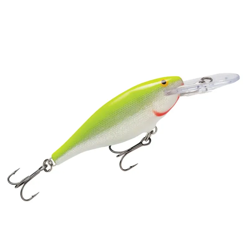 Rapala Shad Rap 9 cm (3,5") 15 g Silver Fluorescent Chartreuse Akční Cena