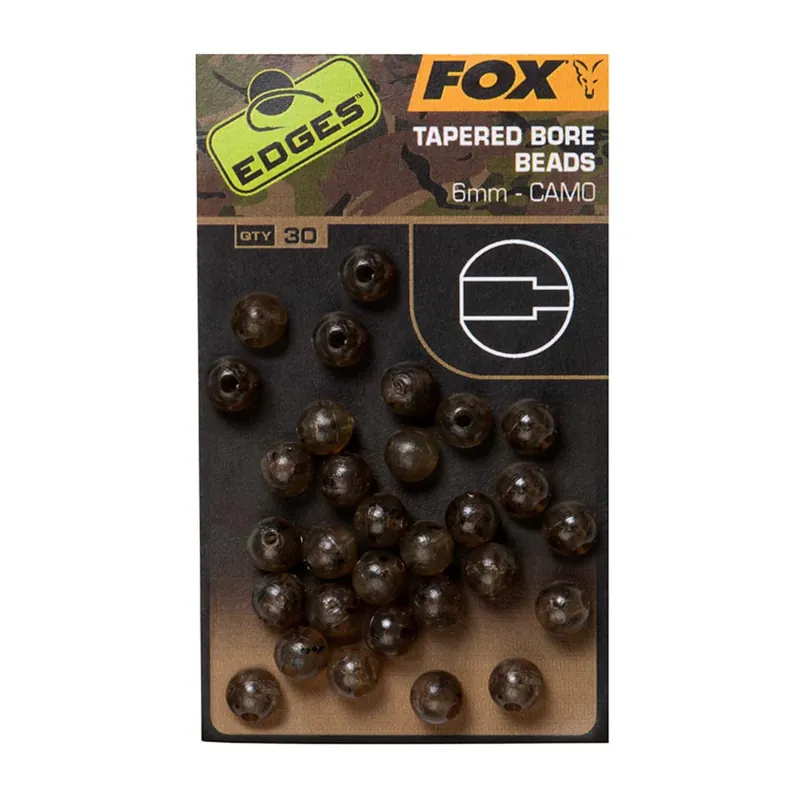 Zlevněný Fox Edges Camo Tapered Bore Bead 6mm