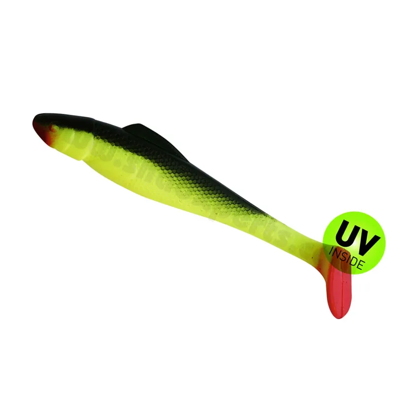Relax Ohio Shad 11 cm (4,3") Fluogelb/Schwarz 3 Stück Levný