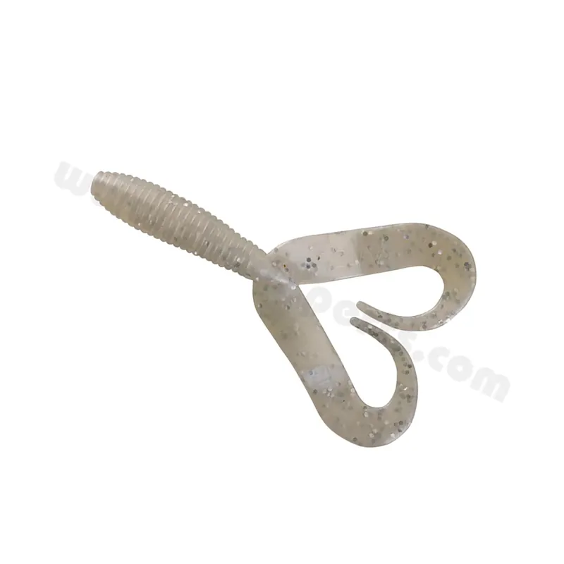 Relax Twister Doubletail regulär 7 cm (2,7") Perlweiß 5 Stück Oblíbený
