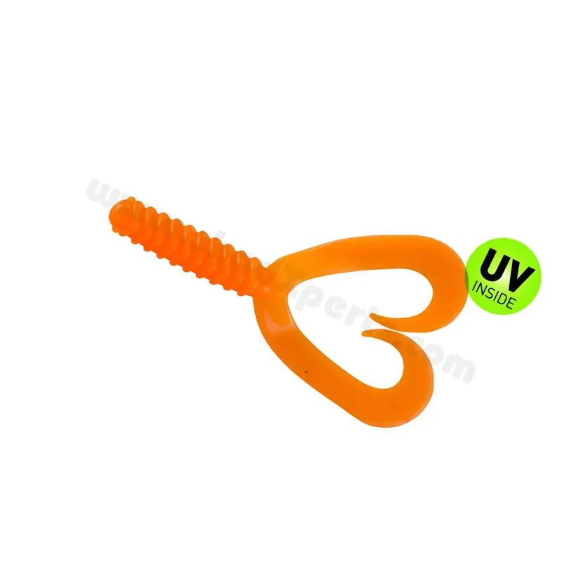 Relax Twister Doubletail regulär 7 cm (2,7") Orange 5 Stück Značkový