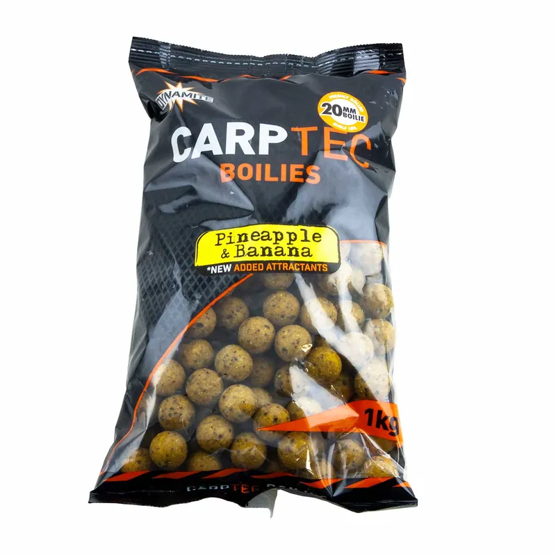 Must-Have Dynamite Baits CarpTec Boilies 20mm 900g Pineapple Banana