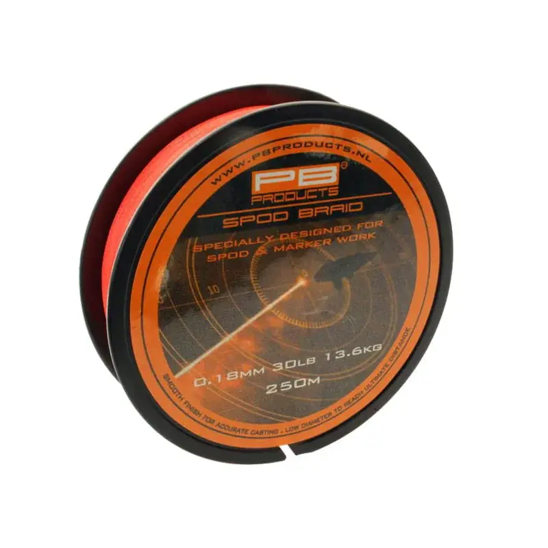PB Products Spod Braid 0,18mm 30lb 250m Orange Výprodej
