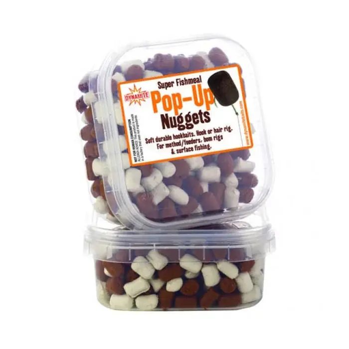Poslední Šance Dynamite Baits Super Fishmeal Nuggets Pop Ups White & Brown