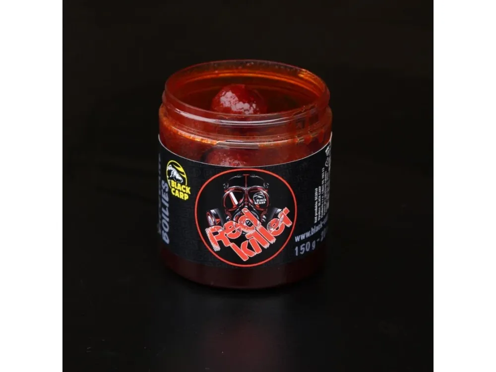 Autentický Black Carp - Dipované Boilies Red Killer 24mm 150g