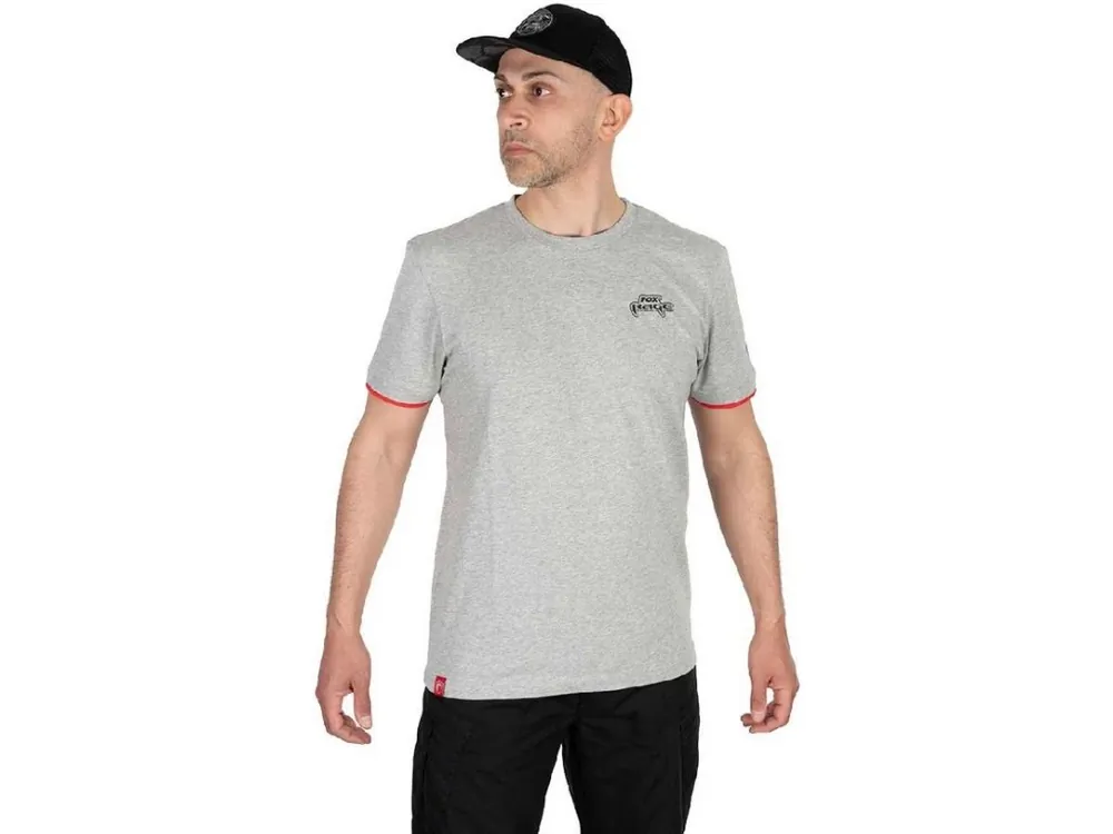 Fox Rage Tričko Voyager Tee Light Grey Sleva