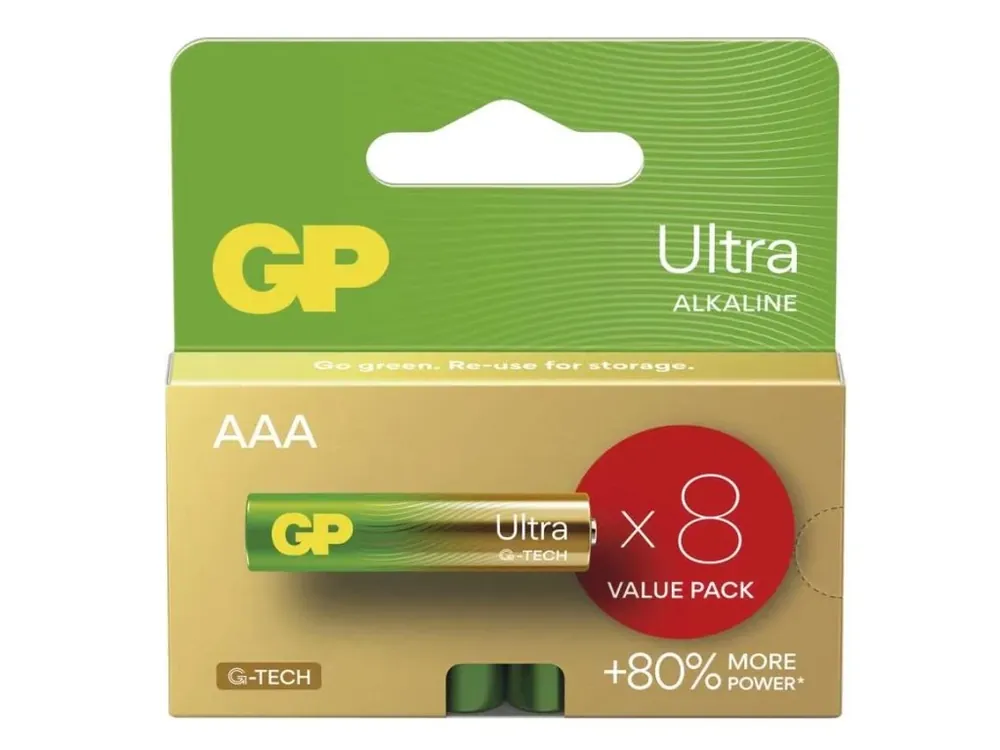 Emos Alkalická baterie GP Ultra AAA (LR03), 8 ks Koupit Online