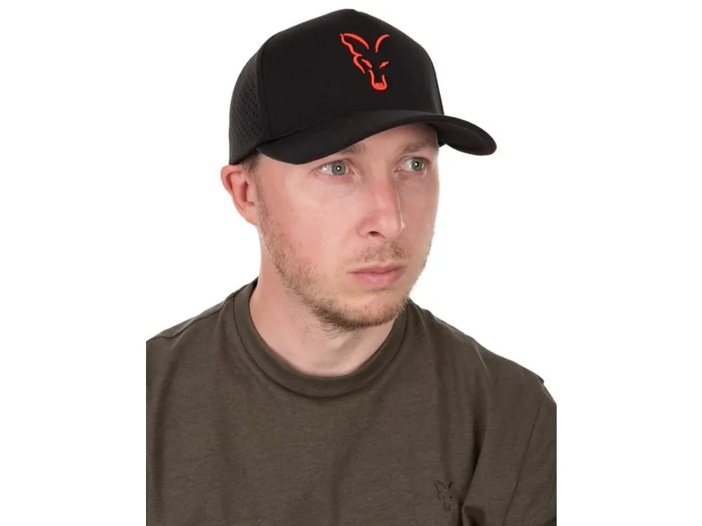 Fox Kšiltovka Collection Baseball Cap Black Orange Vysoce Kvalitní
