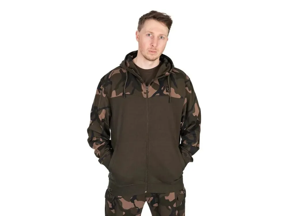 Fox Mikina LW Khaki Camo Split Zip Hoody Odeslání Ihned