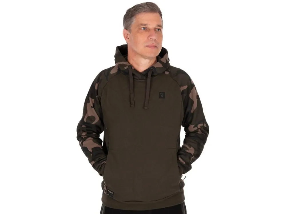 Fox Mikina Khaki/Camo Pullover Premium 310 Hoodie Omezená Nabídka