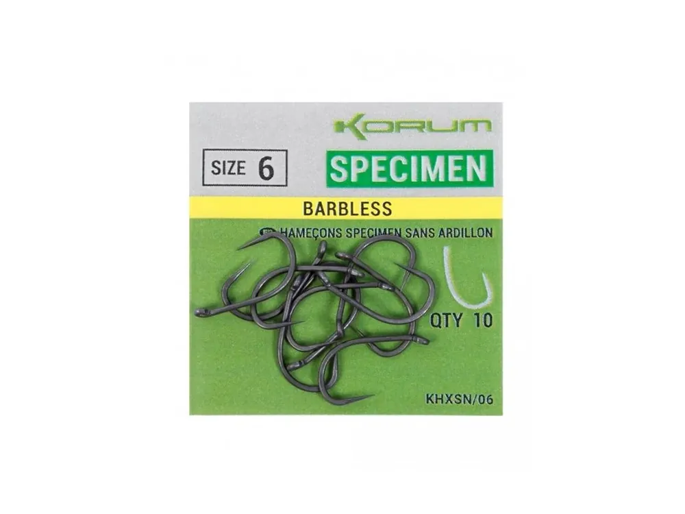 Cenová Bomba Korum Háčky Xpert Specimen Micro Barbed Hooks 10ks