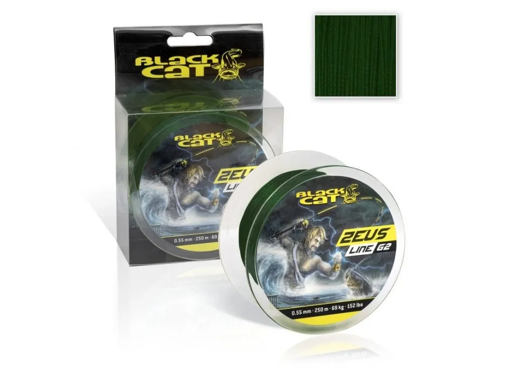 Značkový Black Cat Pletená Šňůra Zeus Line G2 400 m 0,38 mm 37 kg