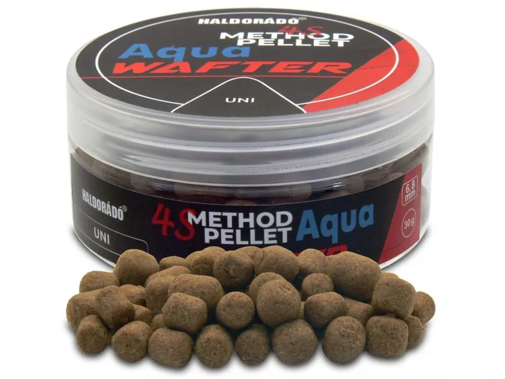 Haldorádó Pelety 4S Method Pellet Aqua Wafters 30g 6+8mm Uni Jen Po Omezenou Doba