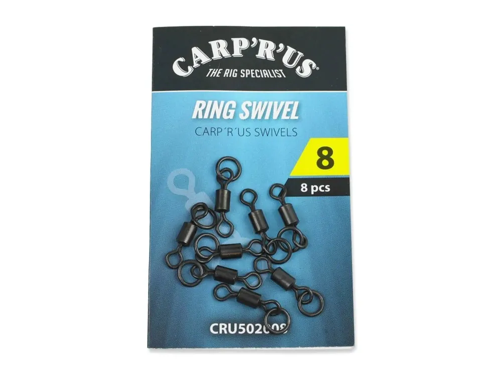Nejlepší Volba Carp´R´Us Obratlíky s koužkem Ring Swivel vel. 8, 8ks