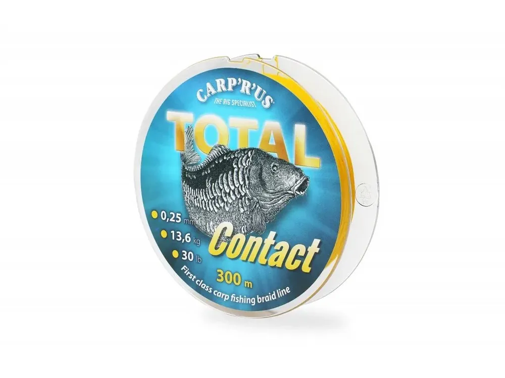 Carp´R´Us Total Contact - pletená šňůra 0,25mm Odeslání Ihned