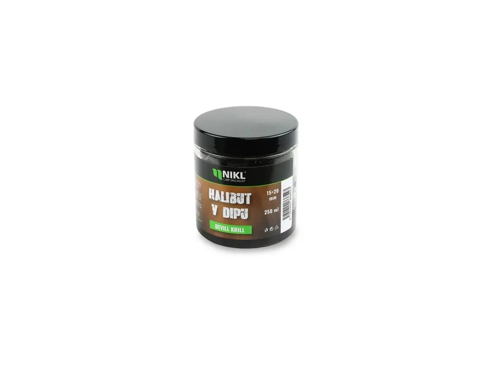 Jen Po Omezenou Doba Nikl Black halibut pelety v dipu 250ml