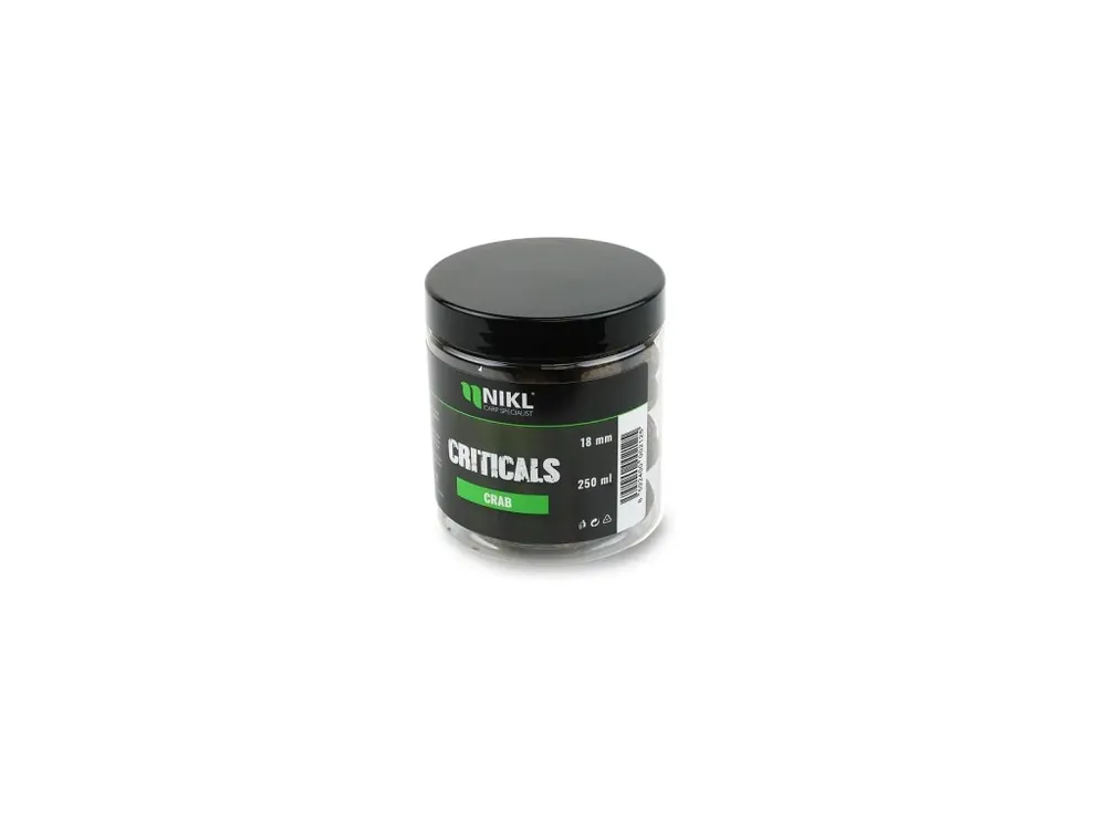 Nikl Criticals boilie Crab 250ml Pouze Dnes