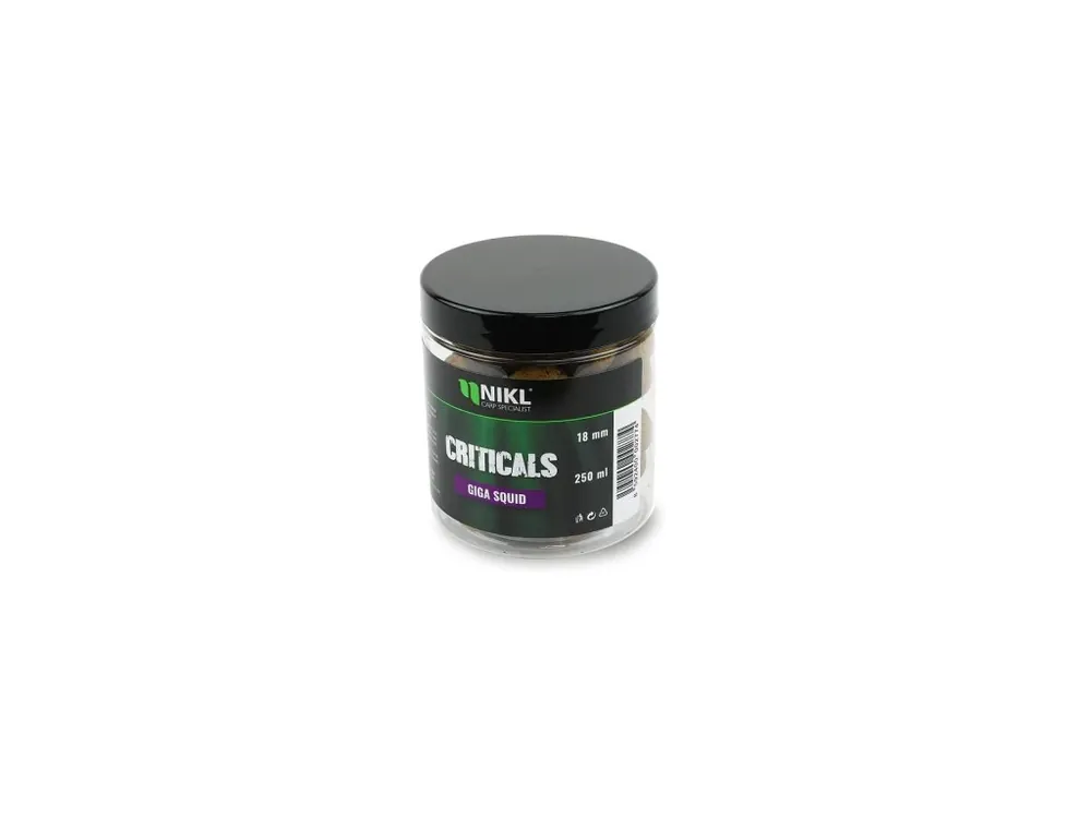 Nikl Criticals Boilie Giga Squid 250ml Expresní Doručení