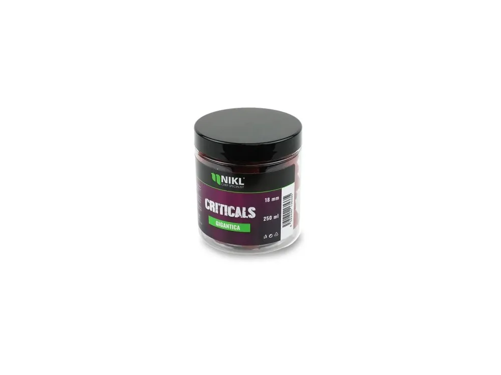 Super Cena Nikl Criticals boilie Gigantica 250ml