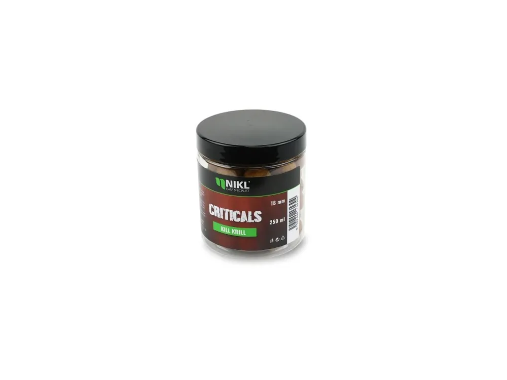 Koupit Online Nikl Criticals boilie Kill Krill 250ml