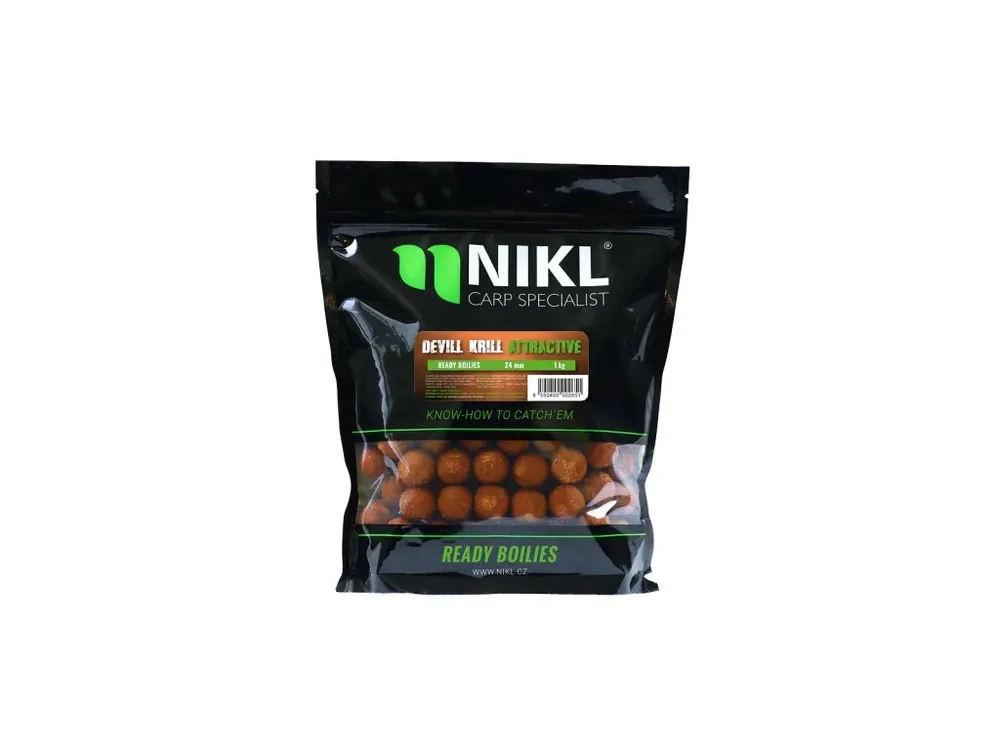 Nikl Hotové boilies Devill Krill ATTRACTIVE Ihned K Objednání