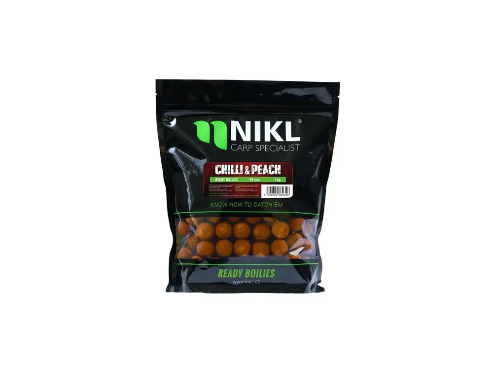 Nikl Hotové boilies Chilli & Peach Oblíbený