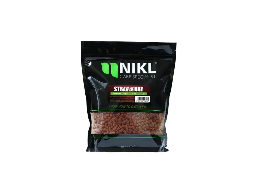 Super Cena Nikl Pelety Strawberry 1kg