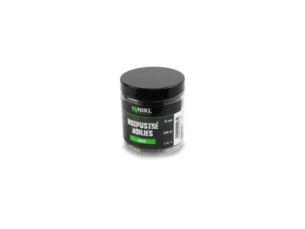 Nikl Rozpustné boilies Crab 250ml Zlevněný