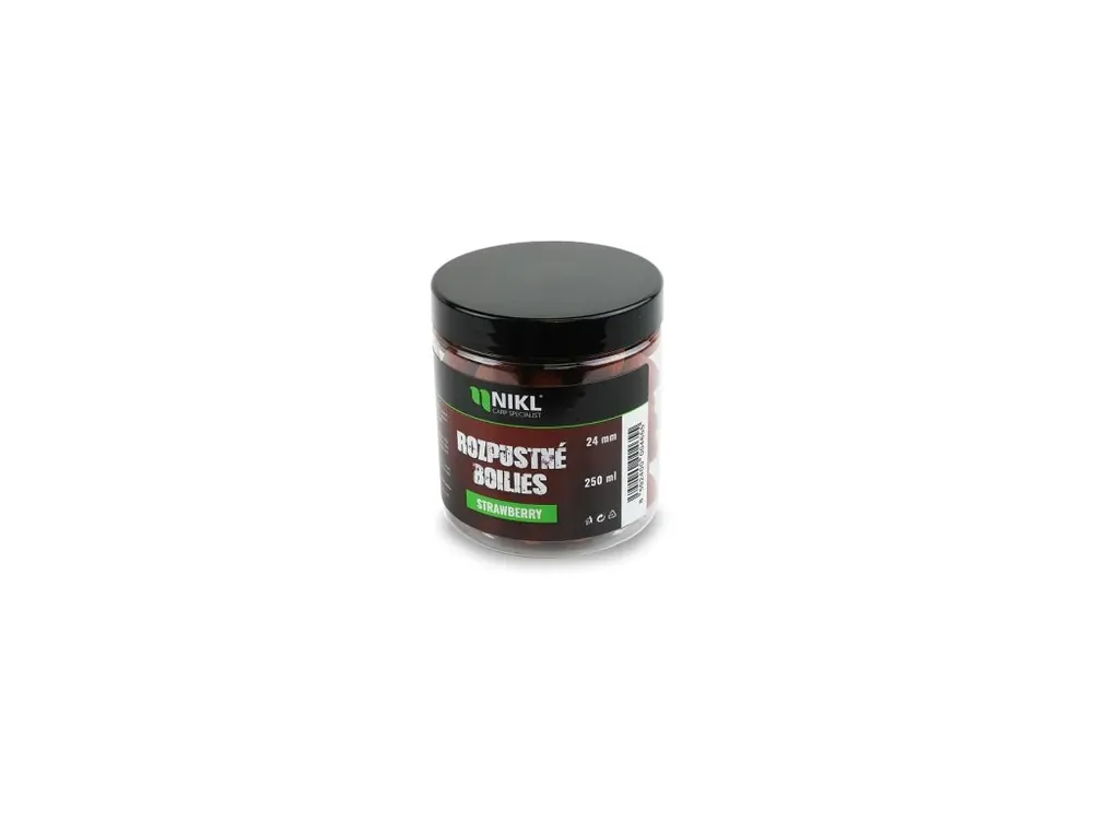 Novinka Nikl Rozpustné boilies Strawberry 250ml