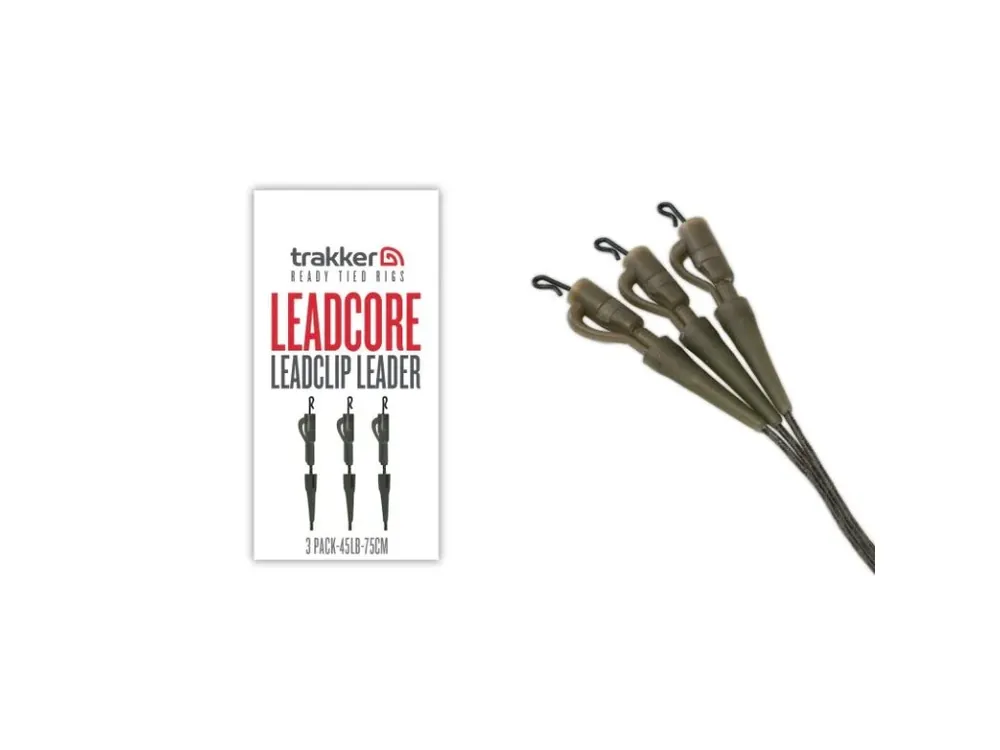 Trakker Hotové leadery Leadcore Leadclip Leader (75cm) 3ks Cenový Hit