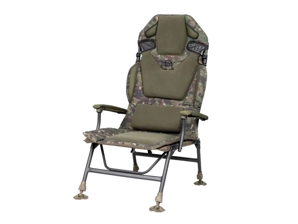 Trakker Křeslo komfortní s područkami - Levelite Camo Longback Chair Koupit Online