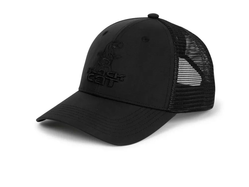 Speciální Cena Black Cat Kšiltovka Black Trucker Cap