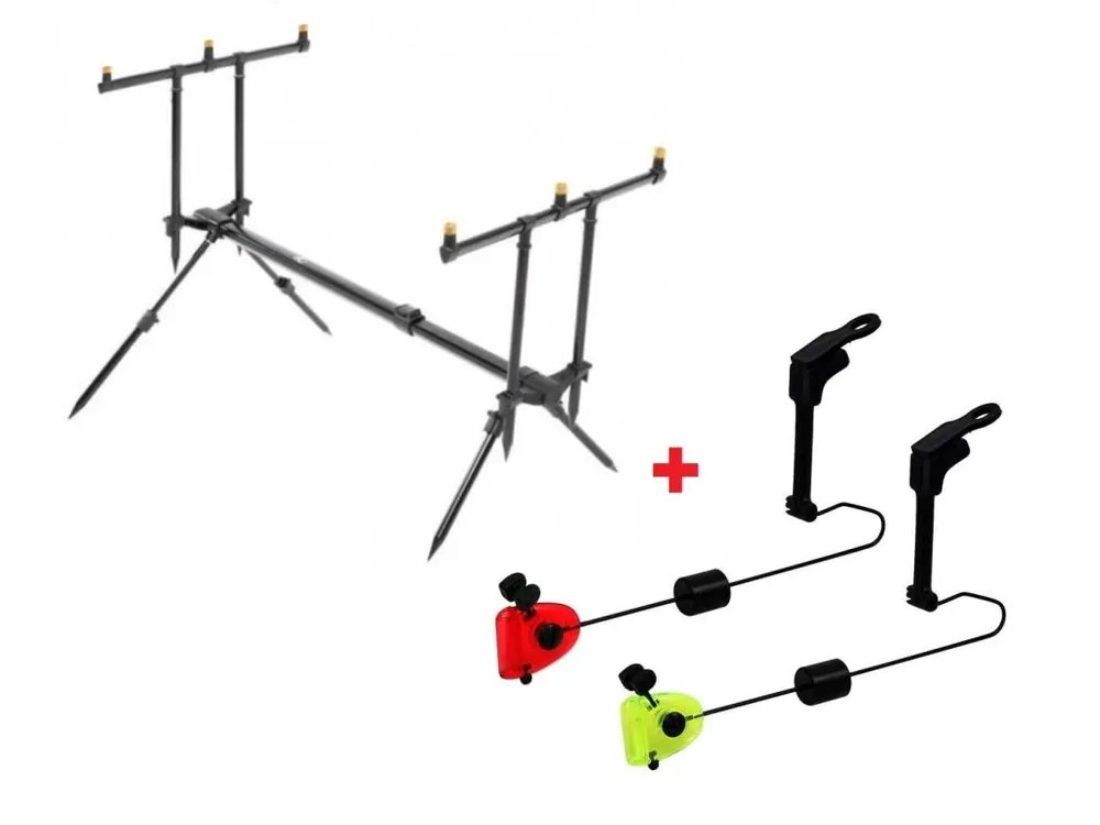 Nakupujte Hned ZFISH Stojan Rod Pod Classic 3 Rods + 2x Indikátor záběru zdarma!