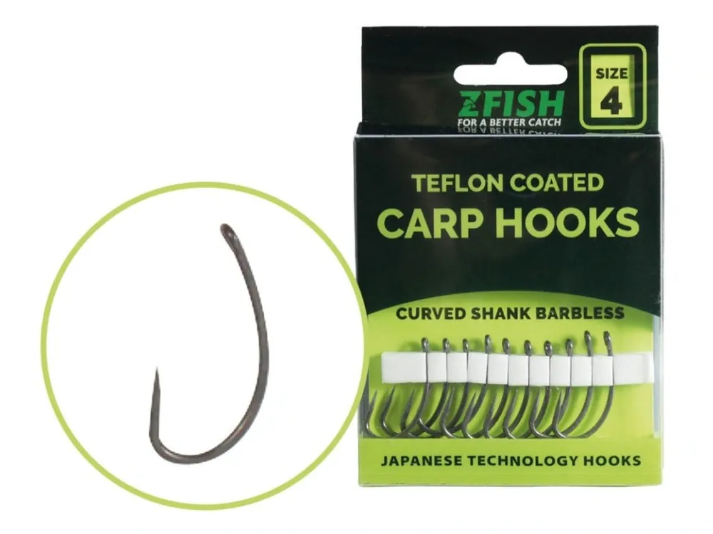 Koupit Online Zfish Teflonové Háčky Curved Shank BL