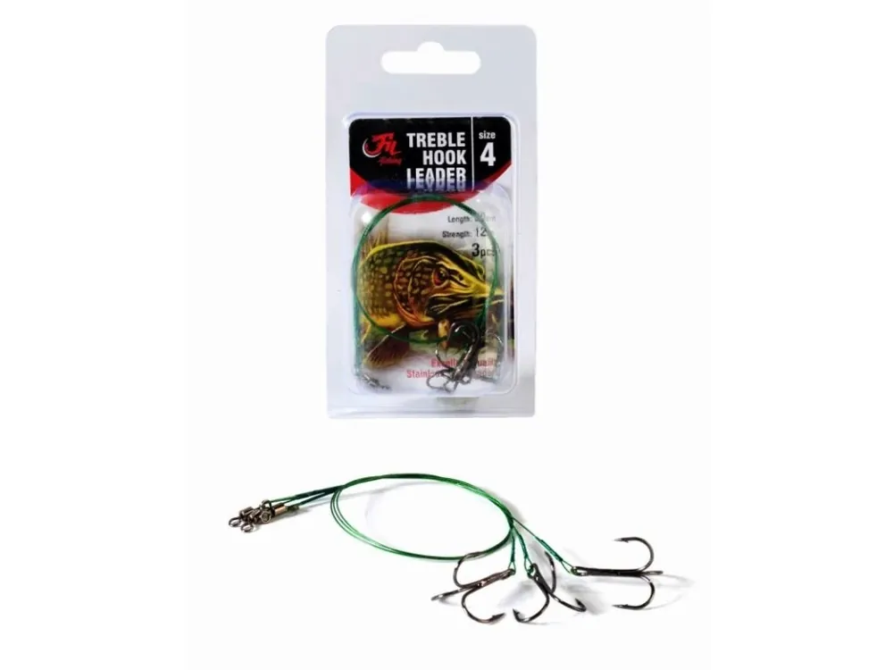 FilFishing Lanko s Trojhákem Treble Hook Leader Expresní Doručení