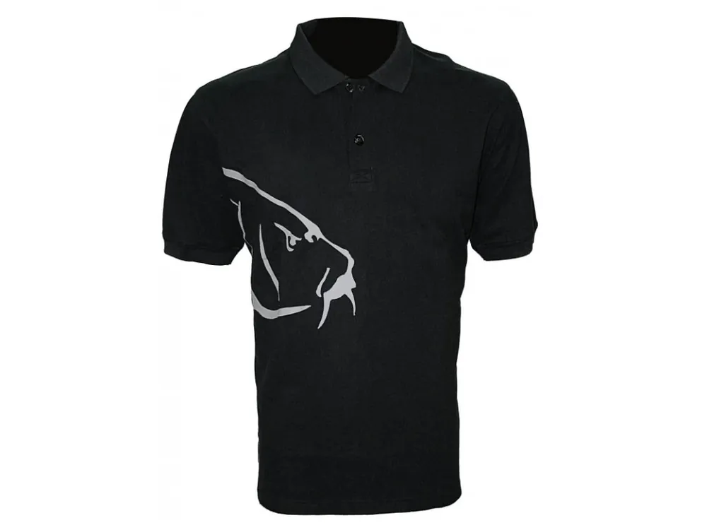 Zfish Tričko Carp Polo T-Shirt Black Omezená Nabídka