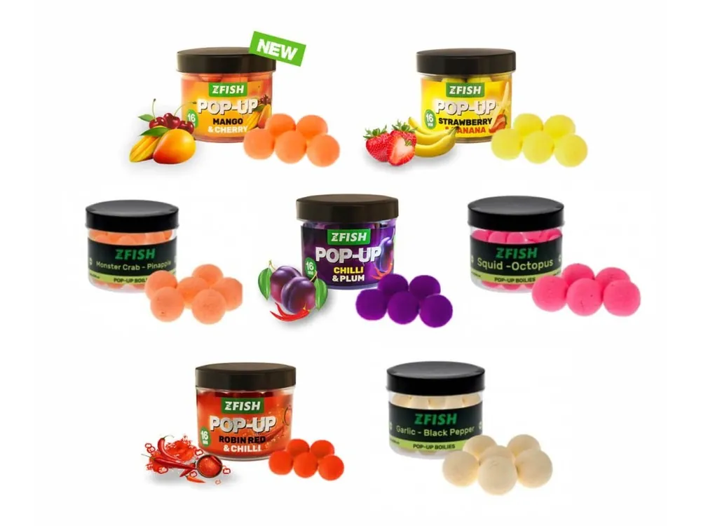 ZFISH Plovoucí Boilies Pop-Up 16mm - 60g Levný