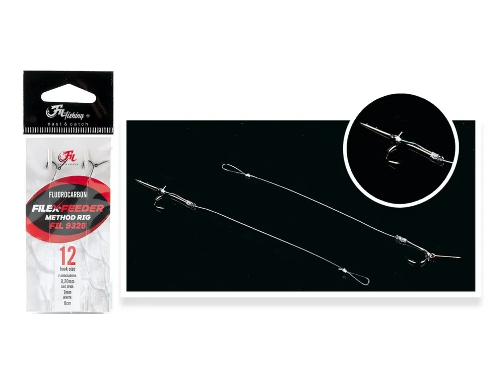 Filfishing Návazec Method Feeder Fluorocarbon Rig Sezónní Sleva