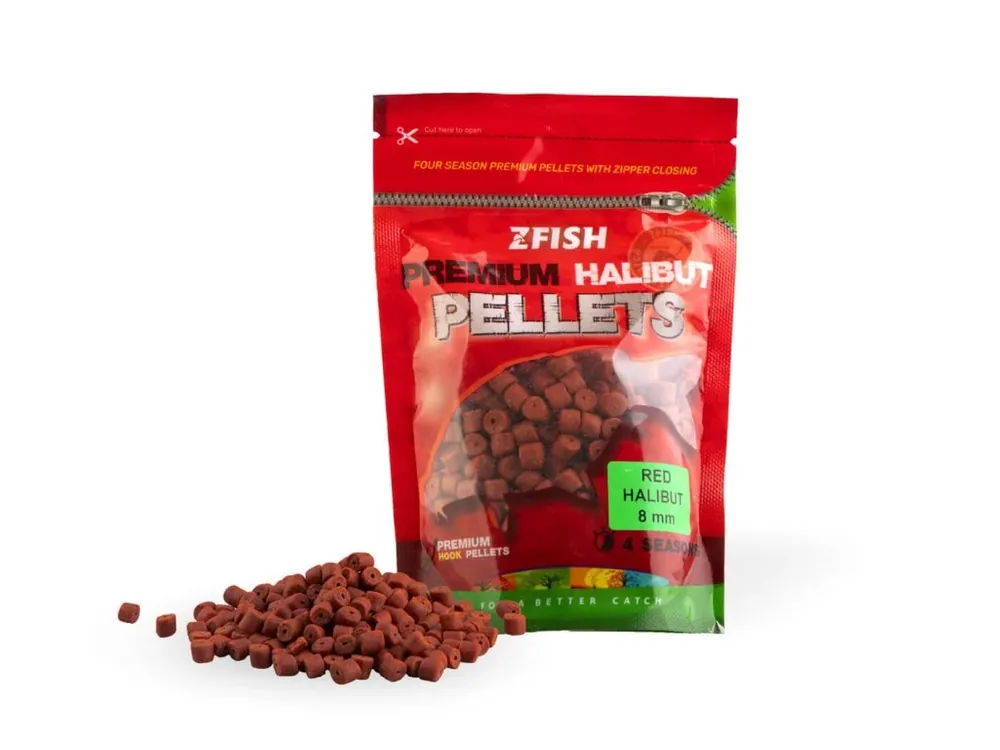 ZFISH Chytací Pelety Premium HALIBUT 8 mm/200 g Poslední Šance