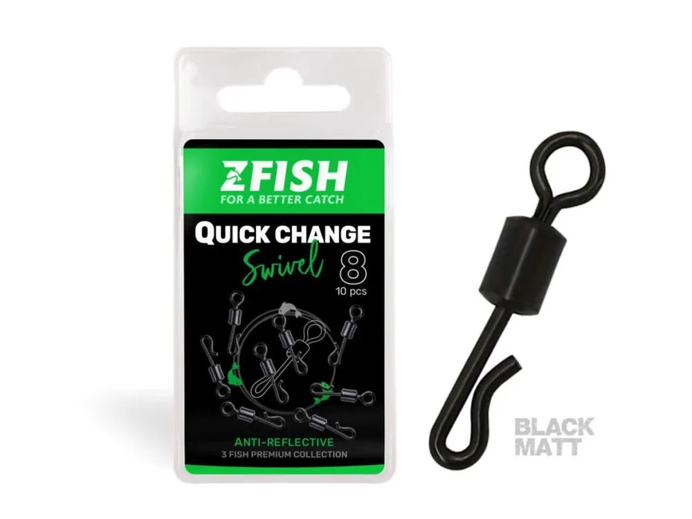 ZFISH Obratlík Quick Change Swivel Matt Speciální Cena