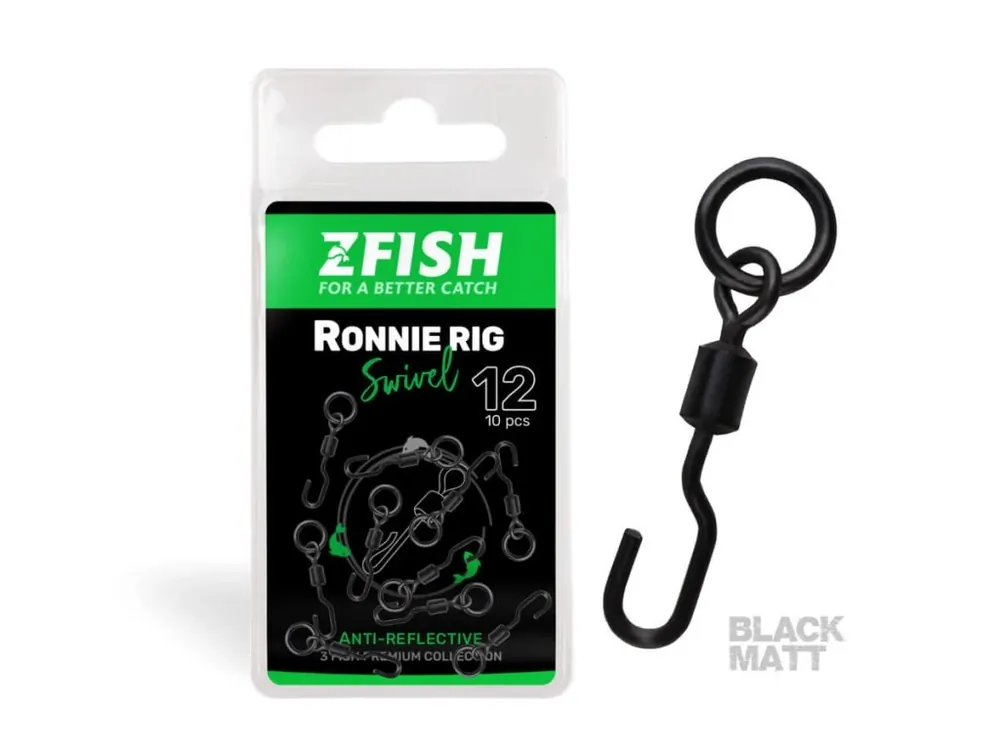 ZFISH Obratlík Ronnie Rig Swivel Matt vel.12 Výhodná Nabídka
