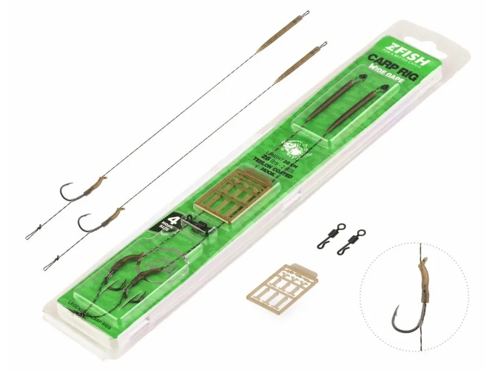 ZFISH Návazec Wide Gape Carp Rig Sezónní Sleva