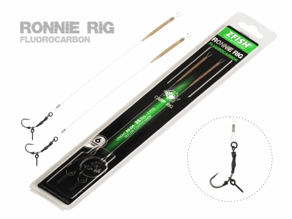 ZFISH Návazec Fluorocarbon Ronnie Rig Zlevněný