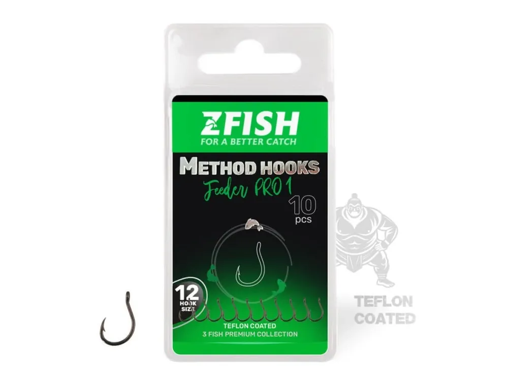 Nízká Cena ZFISH Háčky Method Feeder PRO 1