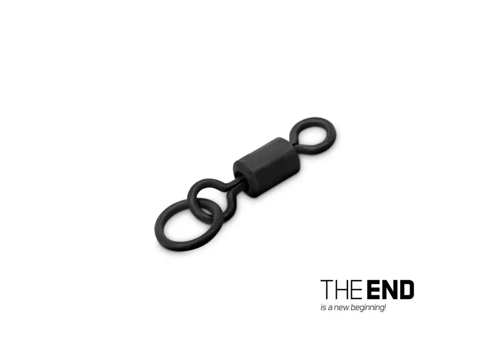 Kaprařský obratlík s kroužkem Delphin THE END Ring Swivel / 10ks Speciální Cena