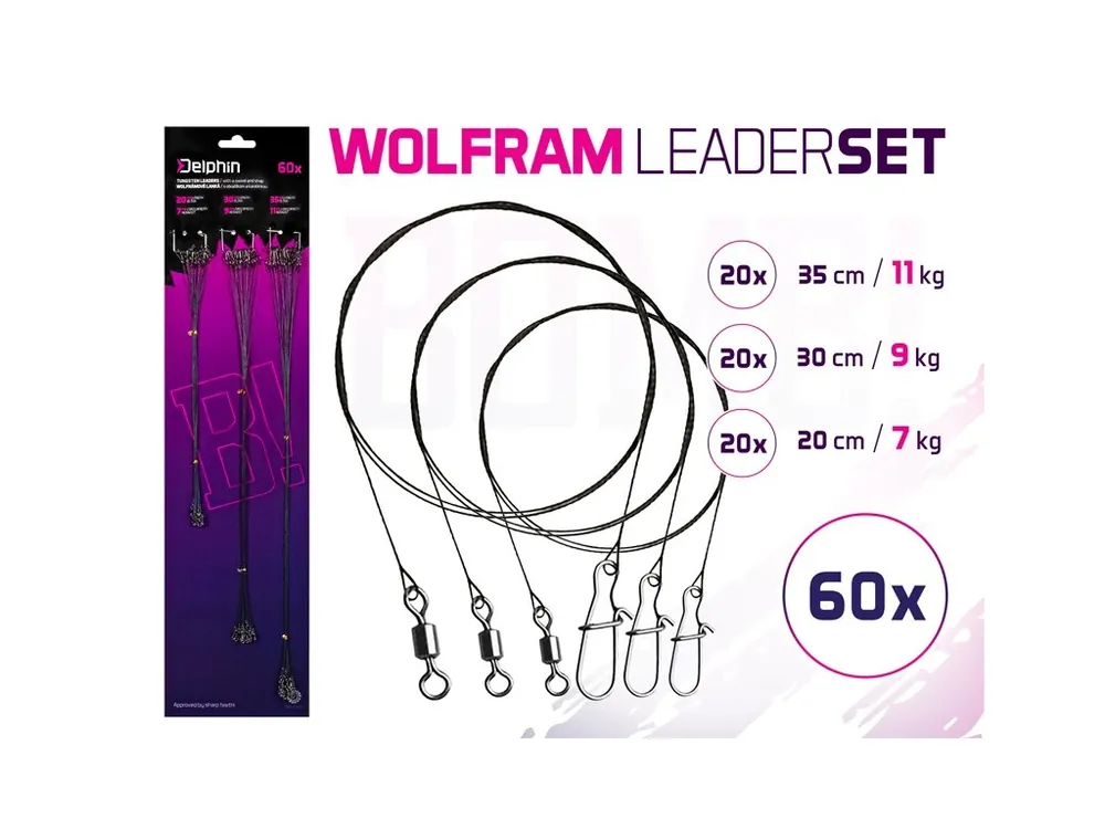 Set wolfrámových lanek BOMB! S obratl. a karabínkou Poslední Šance