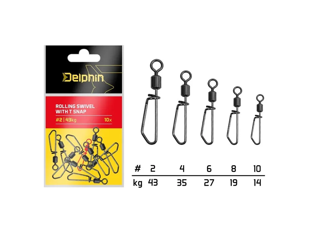Objednat Nyní Rolling swivel with T snap / 10ks